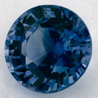 1.04 Carat Round Natural Blue Sapphire