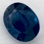 1.40 Carat Oval Natural Blue Sapphire