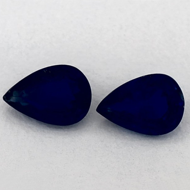 1.26 Total Carat Weight Pear Natural Blue Sapphire