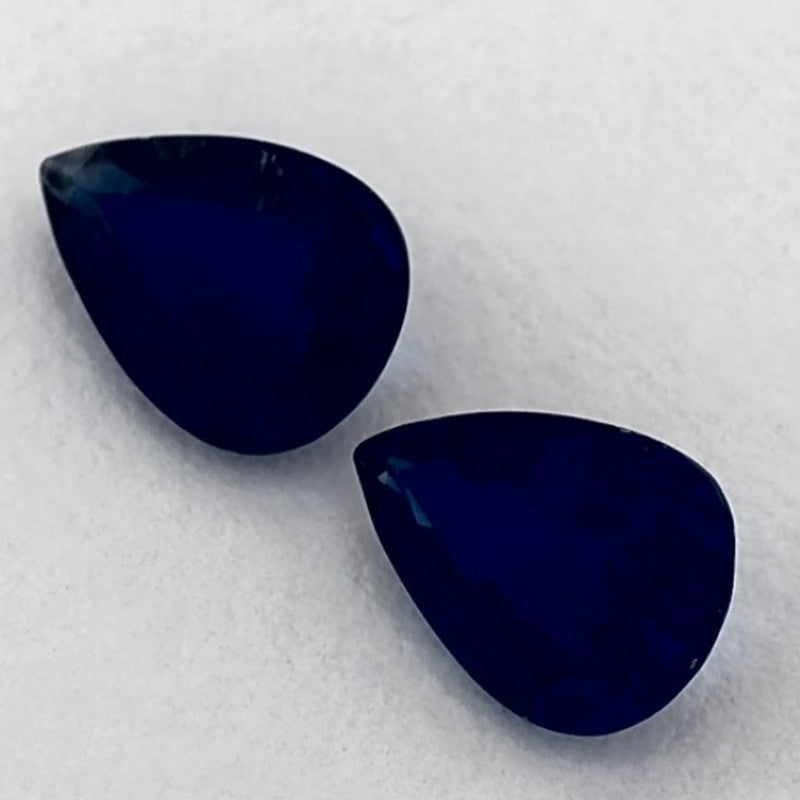1.26 Total Carat Weight Pear Natural Blue Sapphire