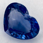 1.40 Carat Heart Natural Blue Sapphire