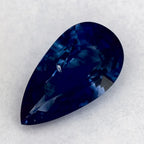 1.57 Carat Pear Natural Blue Sapphire