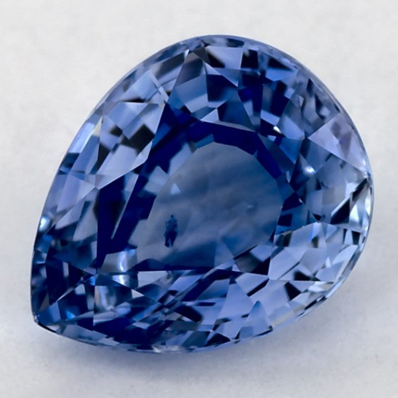 1.78 Carat Pear Natural Blue Sapphire