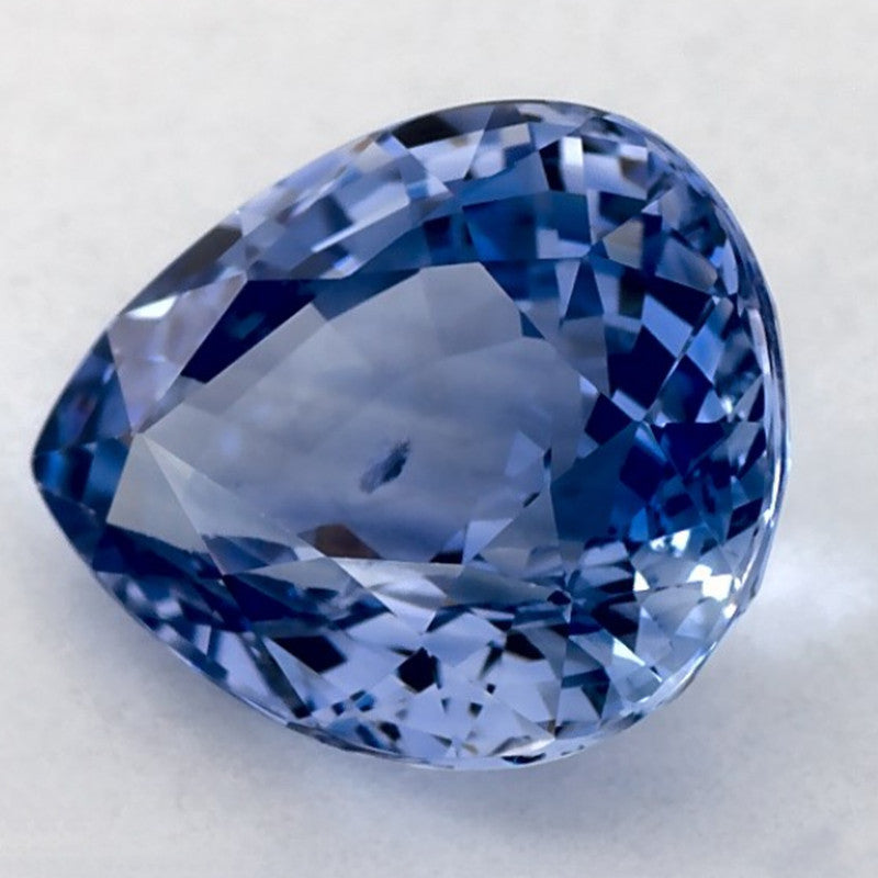 1.78 Carat Pear Natural Blue Sapphire