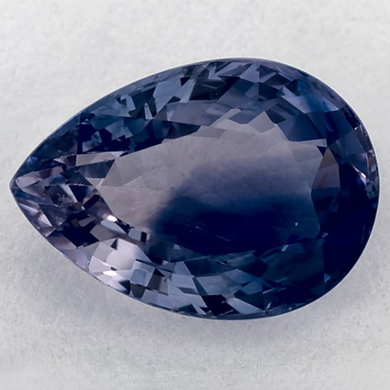2.81 Carat Pear Natural Blue Sapphire