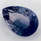 2.81 Carat Pear Natural Blue Sapphire
