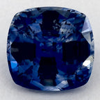 2.55 Carat Cushion Natural Blue Sapphire