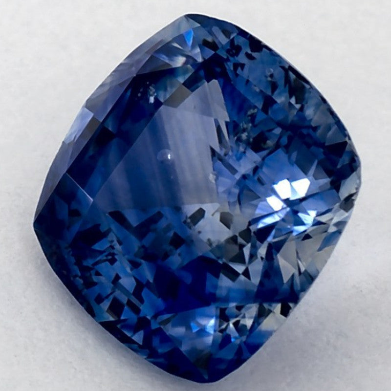 2.55 Carat Cushion Natural Blue Sapphire