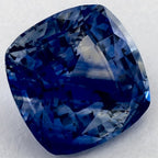 2.55 Carat Cushion Natural Blue Sapphire