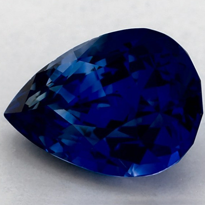 2.36 Carat Pear Natural Blue Sapphire