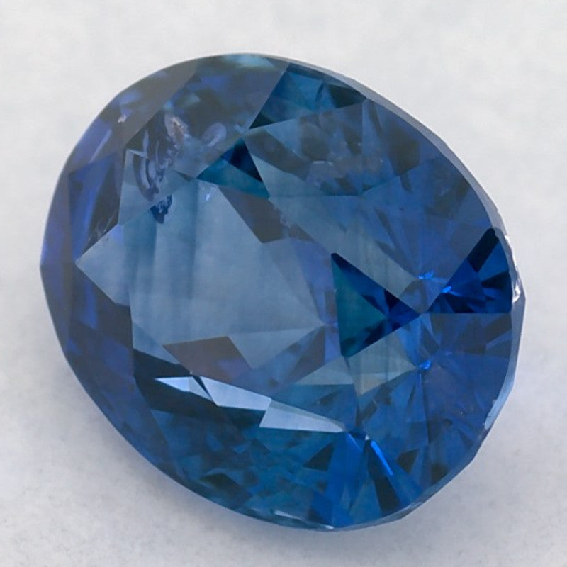 1.60 Carat Oval Natural Blue Sapphire