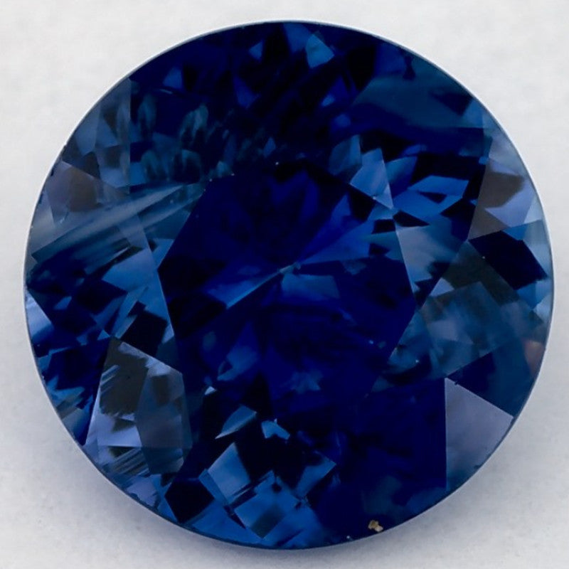 2.49 Carat Round Natural Blue Sapphire