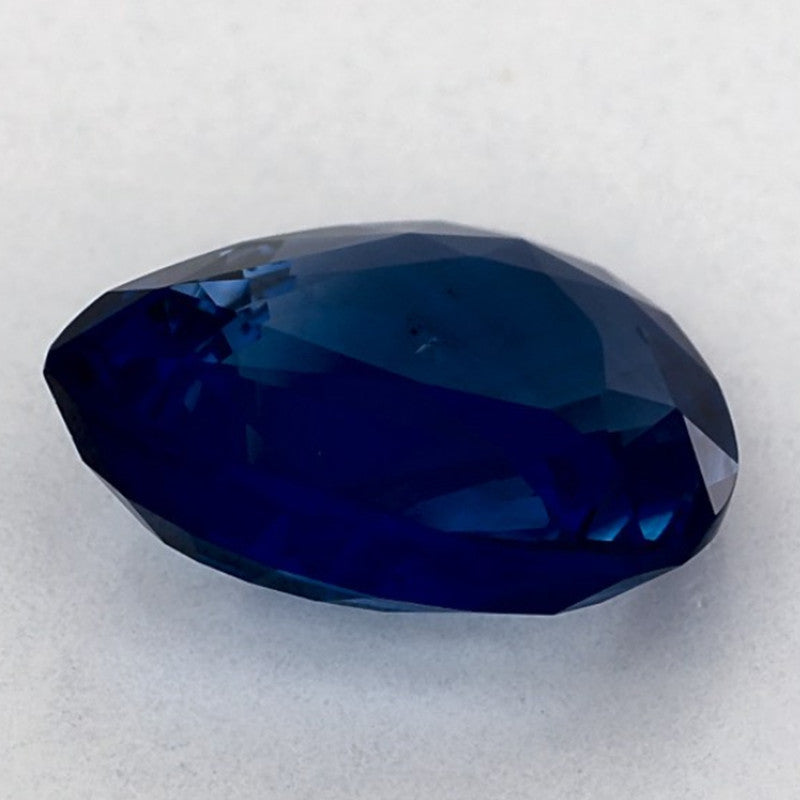 2.06 Carat Pear Natural Blue Sapphire