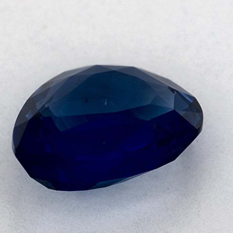 2.06 Carat Pear Natural Blue Sapphire
