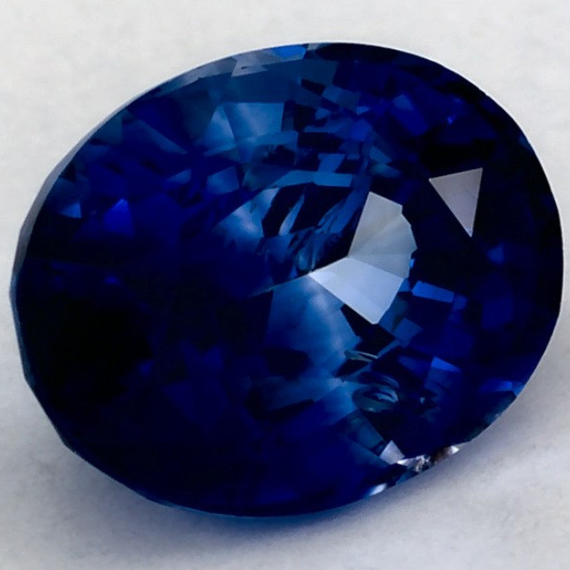 1.68 Carat Oval Natural Blue Sapphire