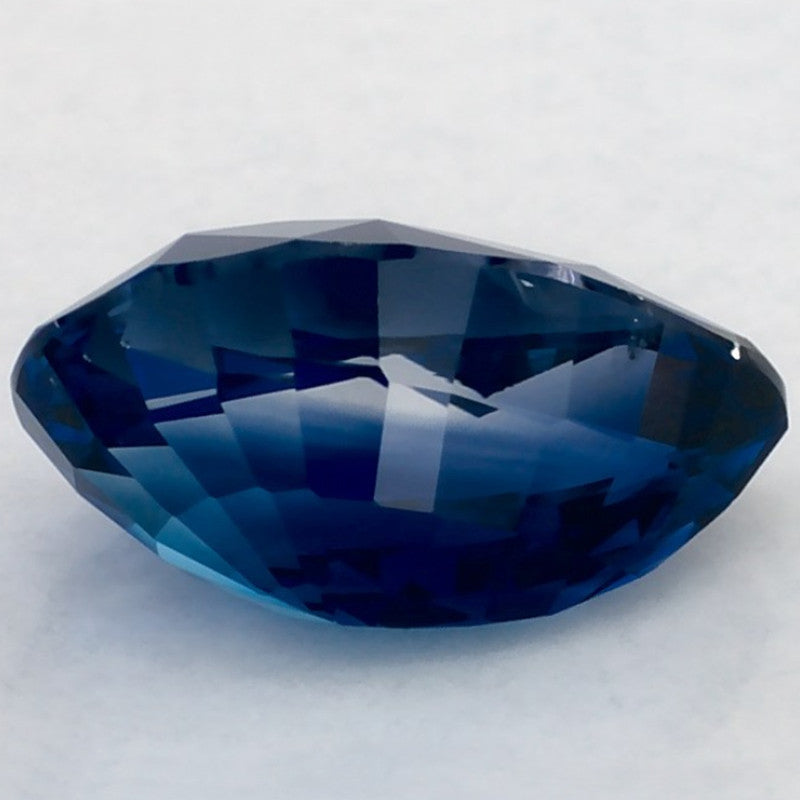 2.01 Carat Pear Natural Blue Sapphire