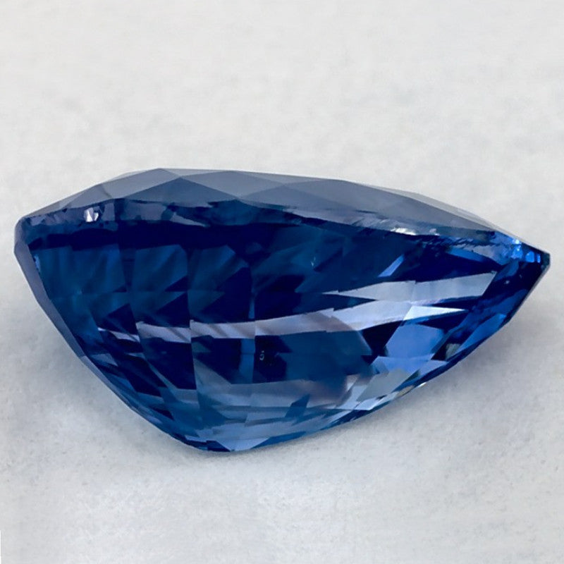 2.01 Carat Pear Natural Blue Sapphire