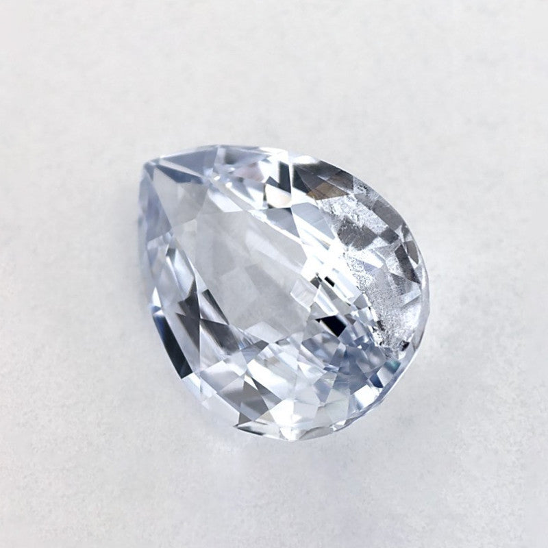 2.66 Carat Pear Natural Blue Sapphire