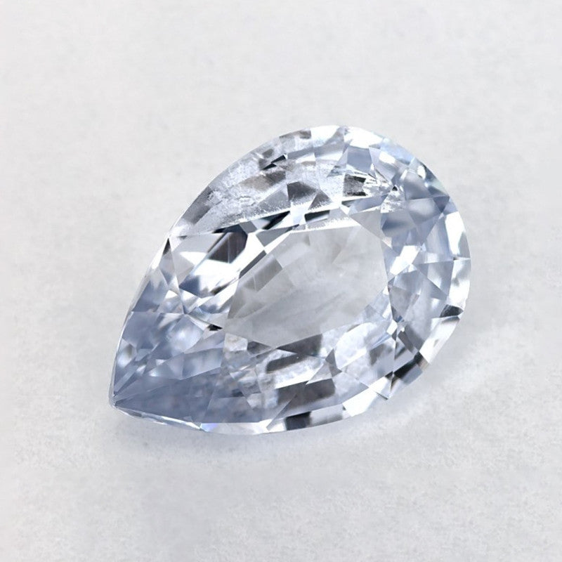 2.66 Carat Pear Natural Blue Sapphire