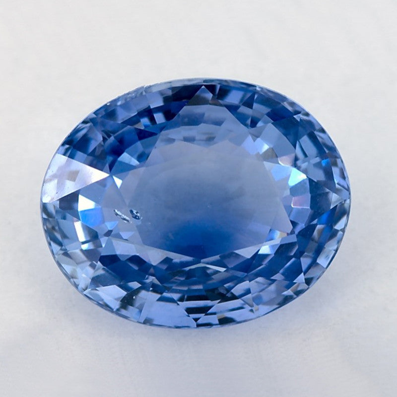 3.67 Carat Oval Natural Blue Sapphire