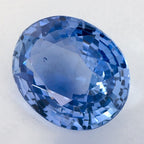 3.67 Carat Oval Natural Blue Sapphire