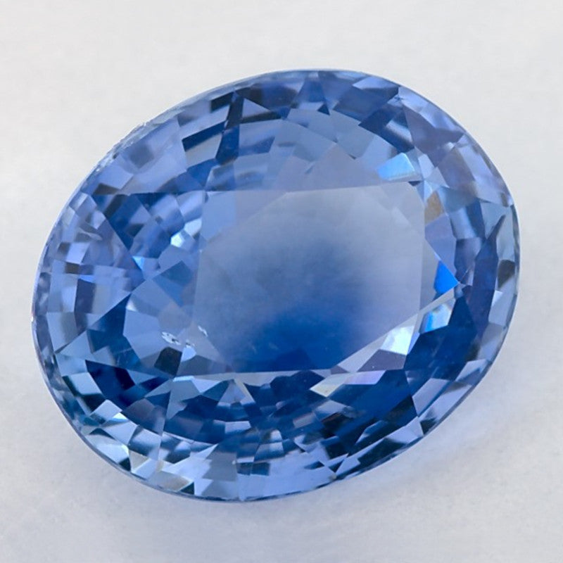 3.67 Carat Oval Natural Blue Sapphire