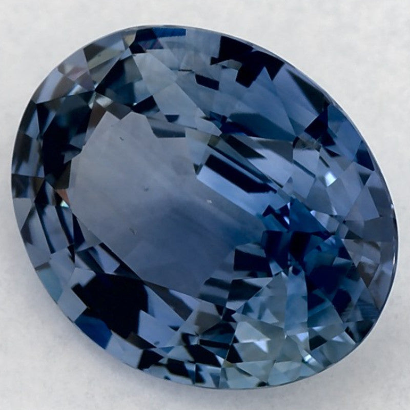 3.41 Carat Oval Natural Blue Sapphire