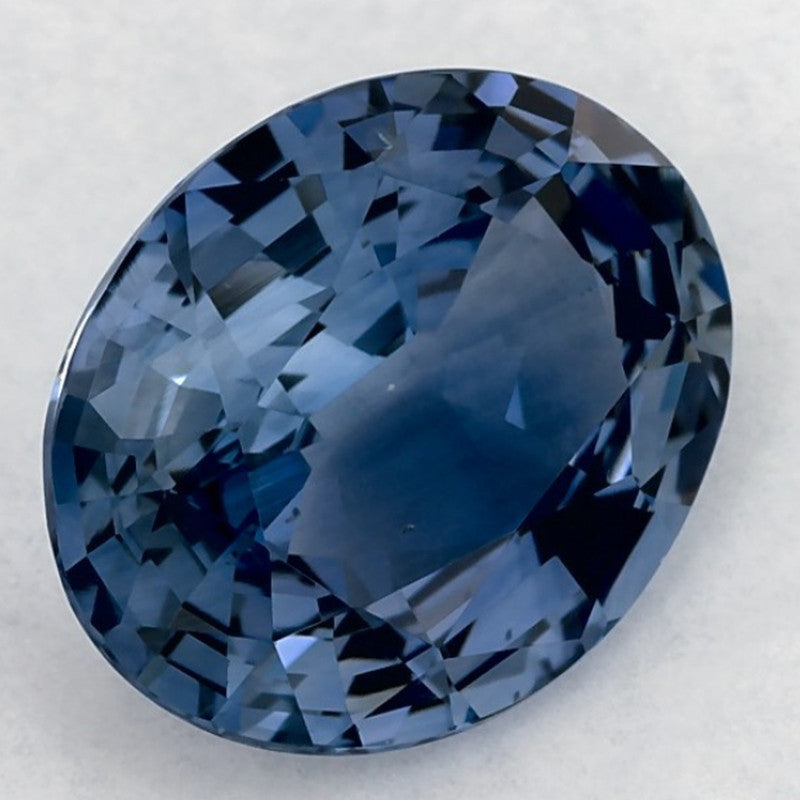3.41 Carat Oval Natural Blue Sapphire