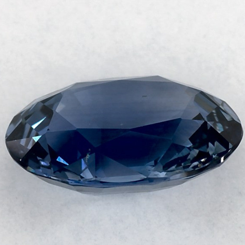 3.41 Carat Oval Natural Blue Sapphire