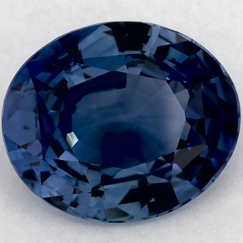 3.72 Carat Oval Natural Blue Sapphire