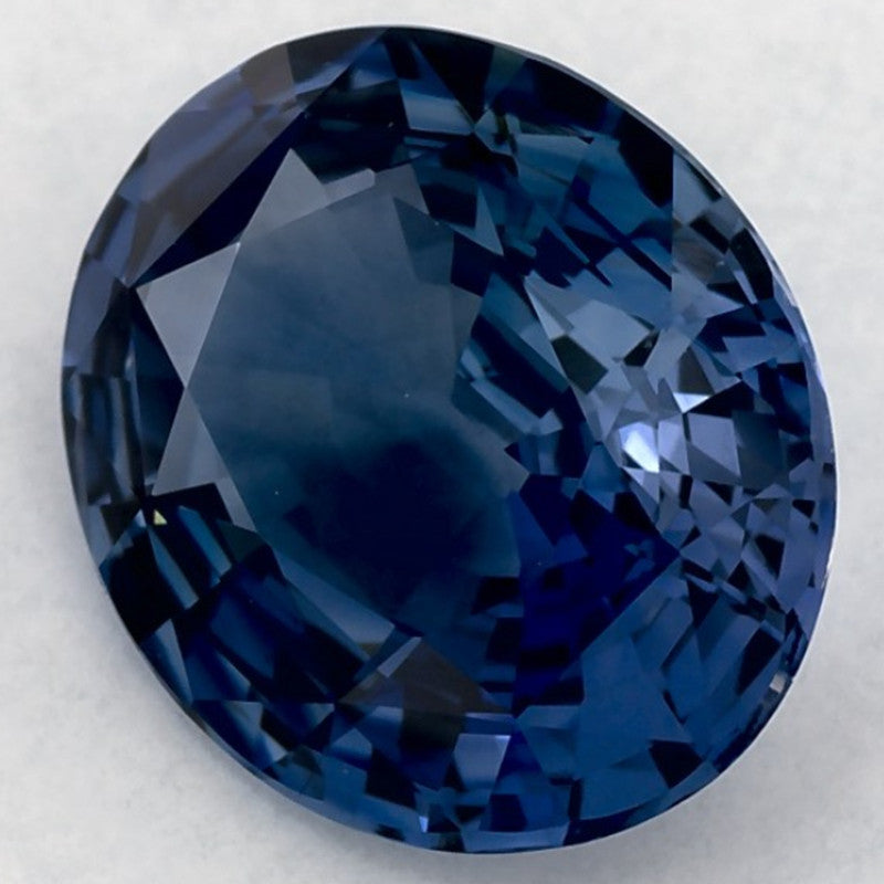 3.72 Carat Oval Natural Blue Sapphire