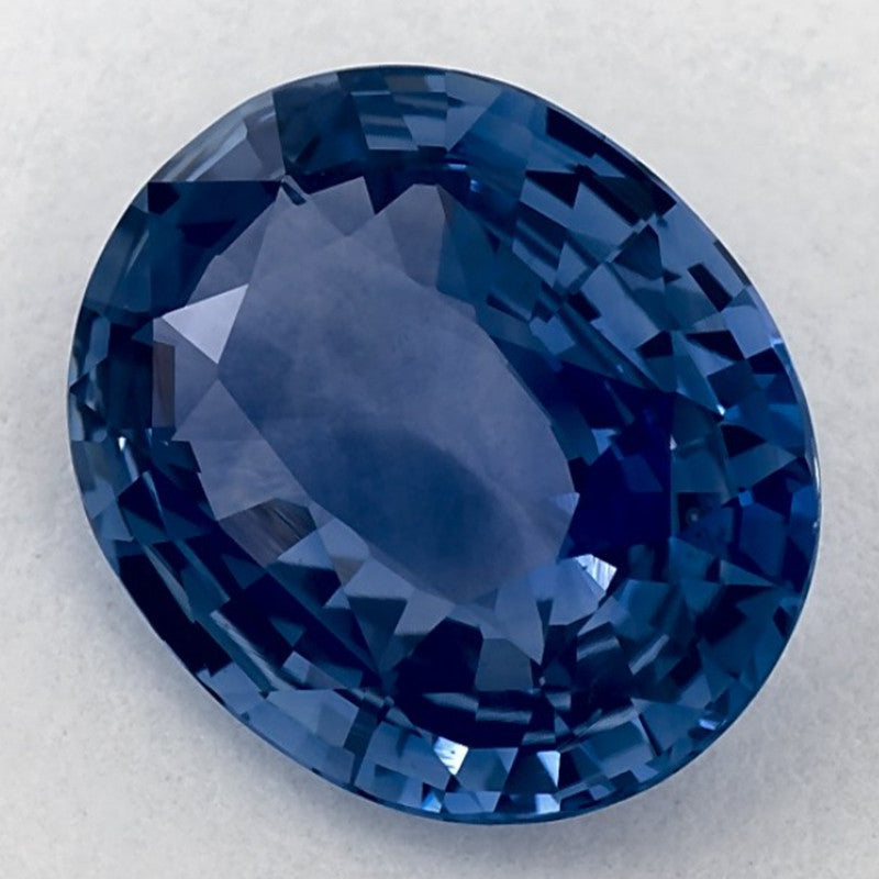 4.05 Carat Oval Natural Blue Sapphire