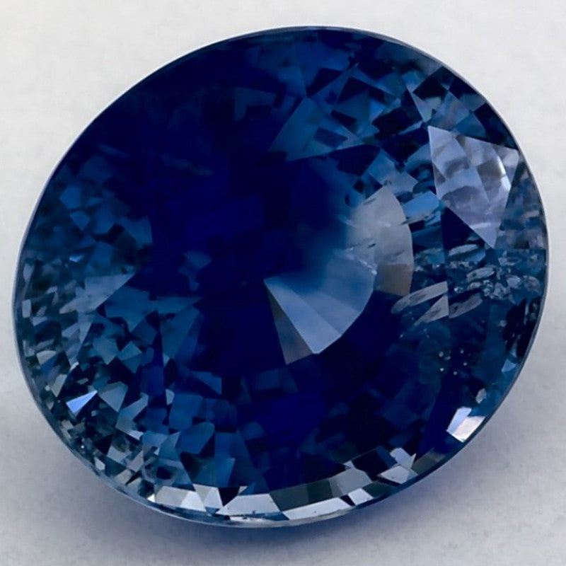 3.16 Carat Oval Natural Blue Sapphire