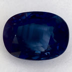 2.96 Carat Oval Natural Blue Sapphire