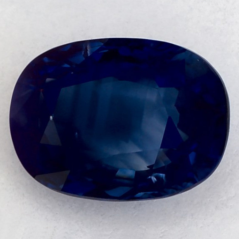2.96 Carat Oval Natural Blue Sapphire