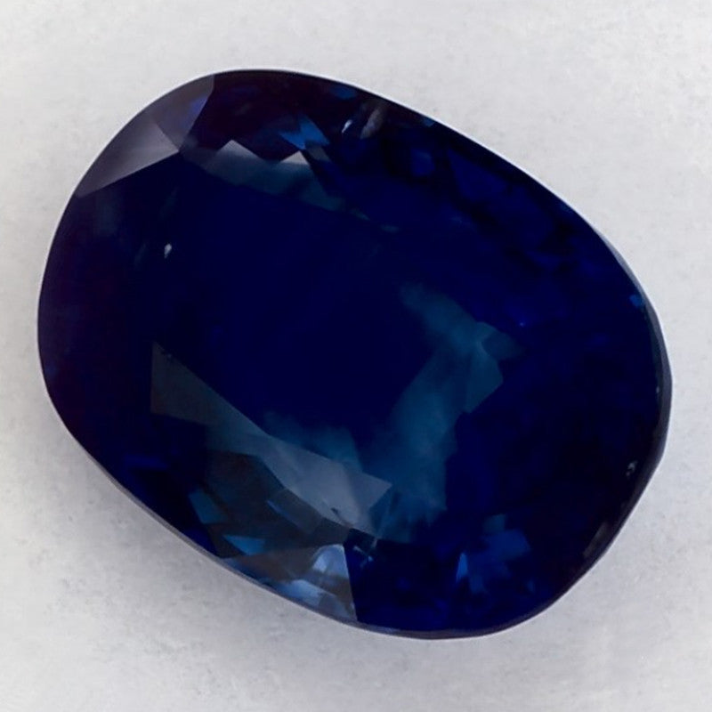 2.96 Carat Oval Natural Blue Sapphire
