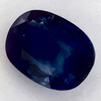2.96 Carat Oval Natural Blue Sapphire