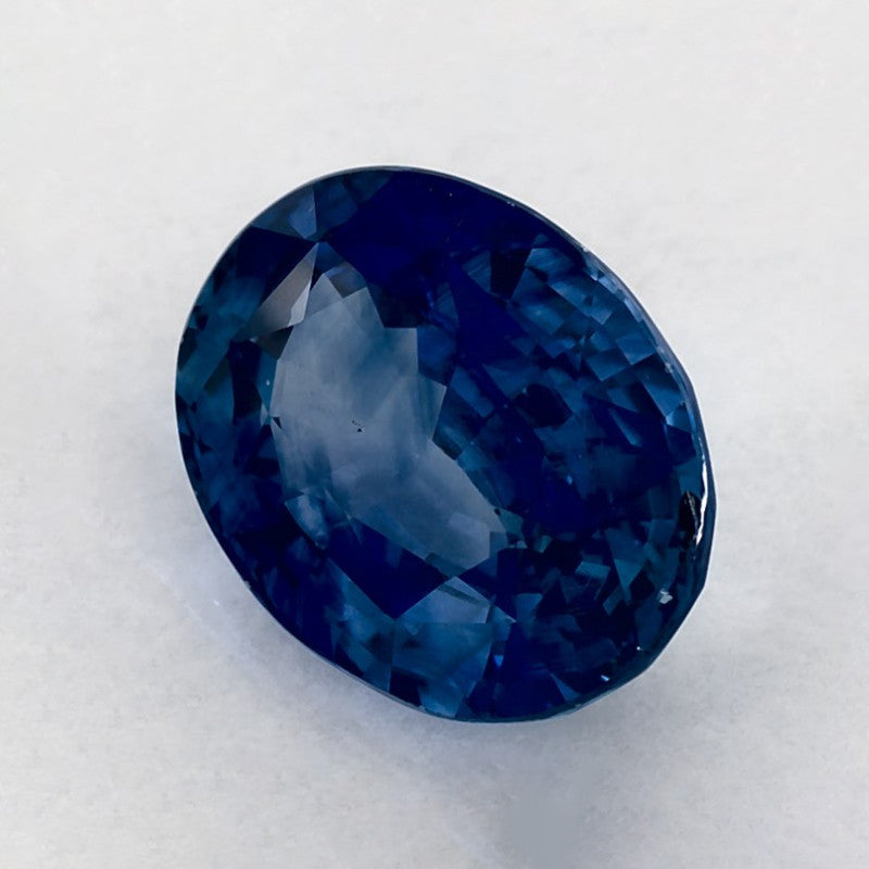 3.11 Carat Oval Natural Blue Sapphire