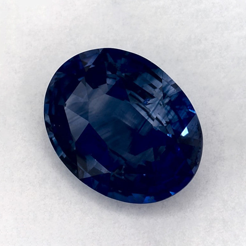 3.17 Carat Oval Natural Blue Sapphire