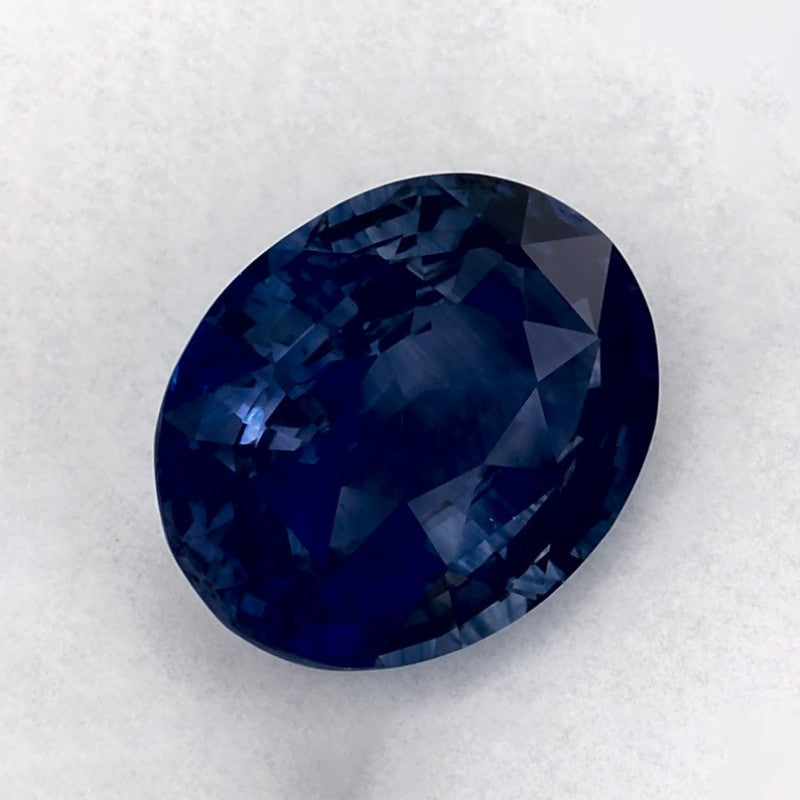 3.17 Carat Oval Natural Blue Sapphire