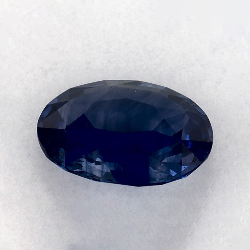 3.17 Carat Oval Natural Blue Sapphire