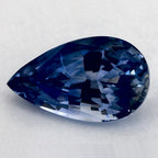 3.00 Carat Pear Natural Blue Sapphire