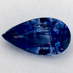 4.00 Carat Pear Natural Blue Sapphire