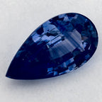 4.00 Carat Pear Natural Blue Sapphire
