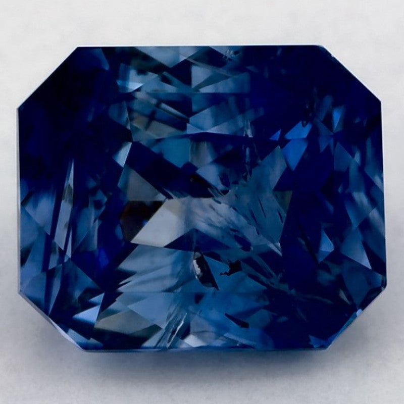 4.49 Carat Radiant Natural Blue Sapphire