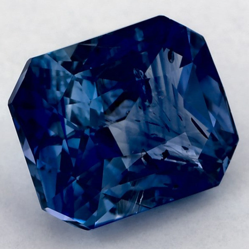 4.49 Carat Radiant Natural Blue Sapphire