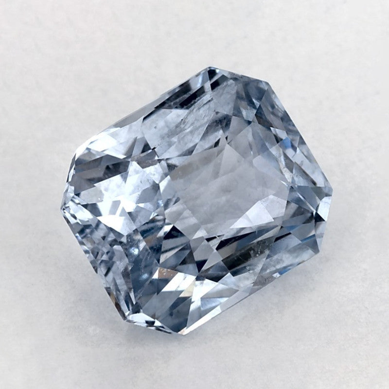 3.54 Carat Radiant Natural Blue Sapphire
