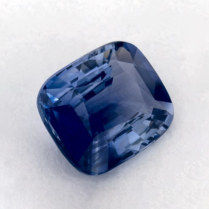 2.07 Carat Cushion Natural Blue Sapphire