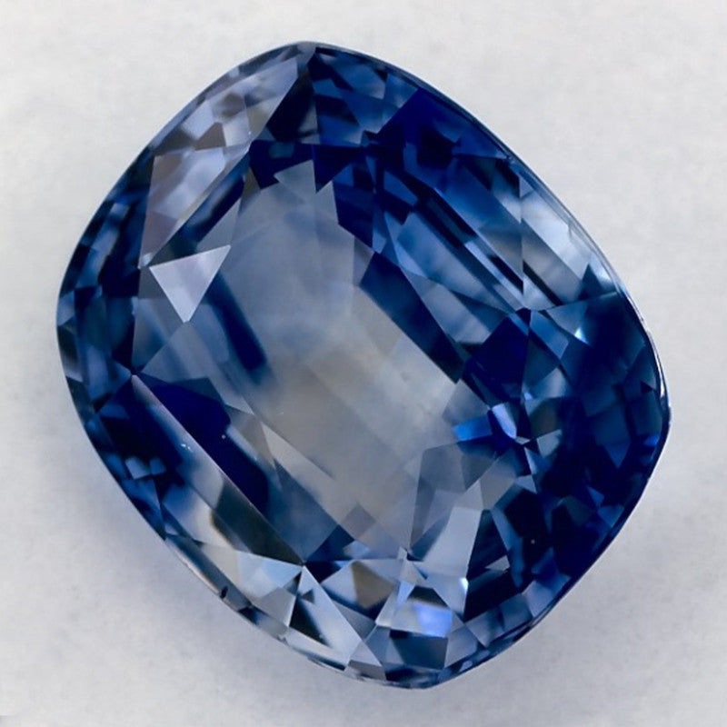 5.54 Carat Cushion Natural Blue Sapphire