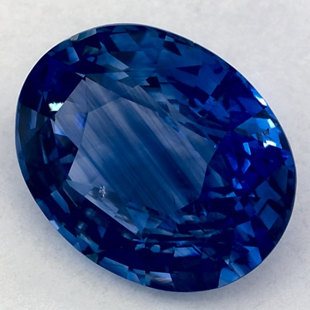 5.13 Carat Oval Natural Blue Sapphire